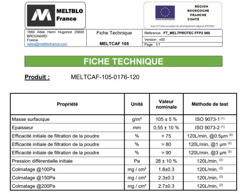 MELTBLO France - technical data sheet MELTCAF 105 Cabin air filter.png